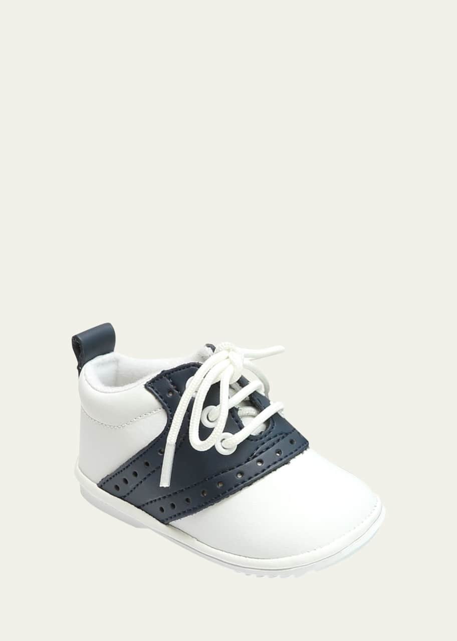 Image 1 of 1: Boy's Austin Two-Tone Leather Saddle Oxford Shoes, Baby