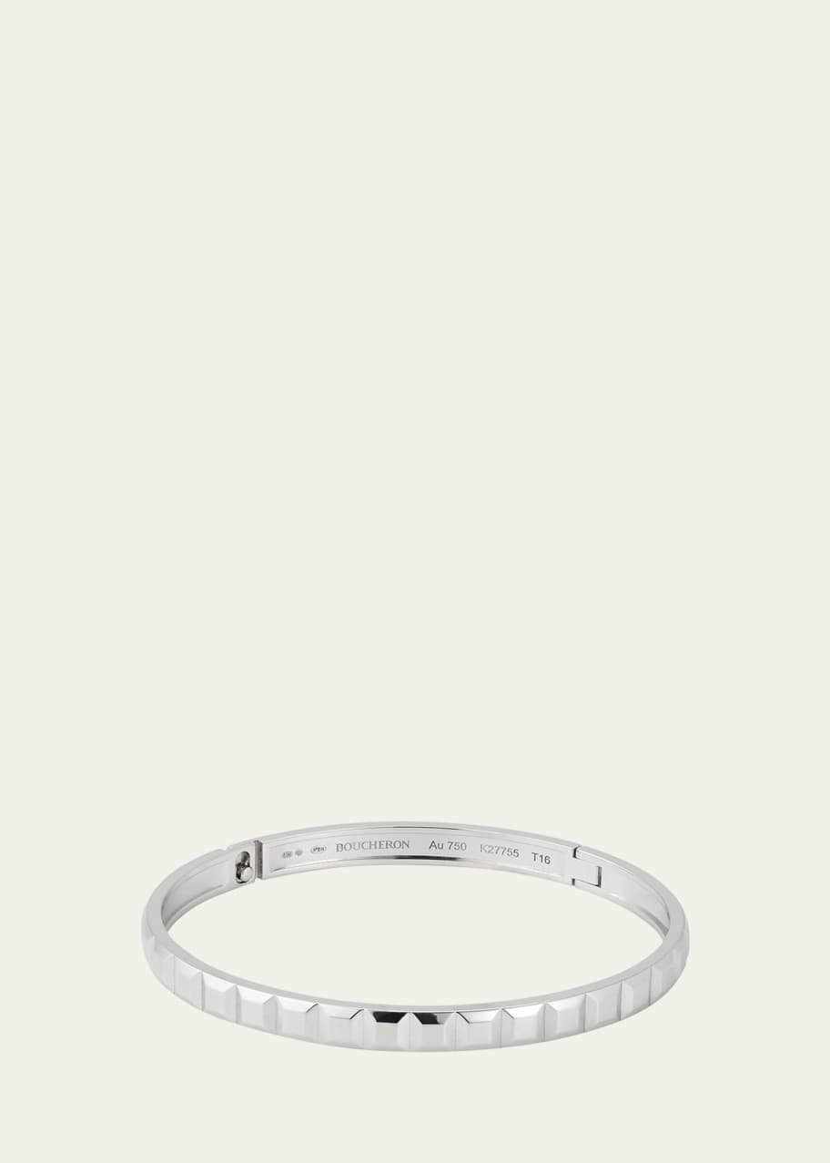 Boucheron Quatre Clou de Paris Bangle Bracelet in 18K White Gold