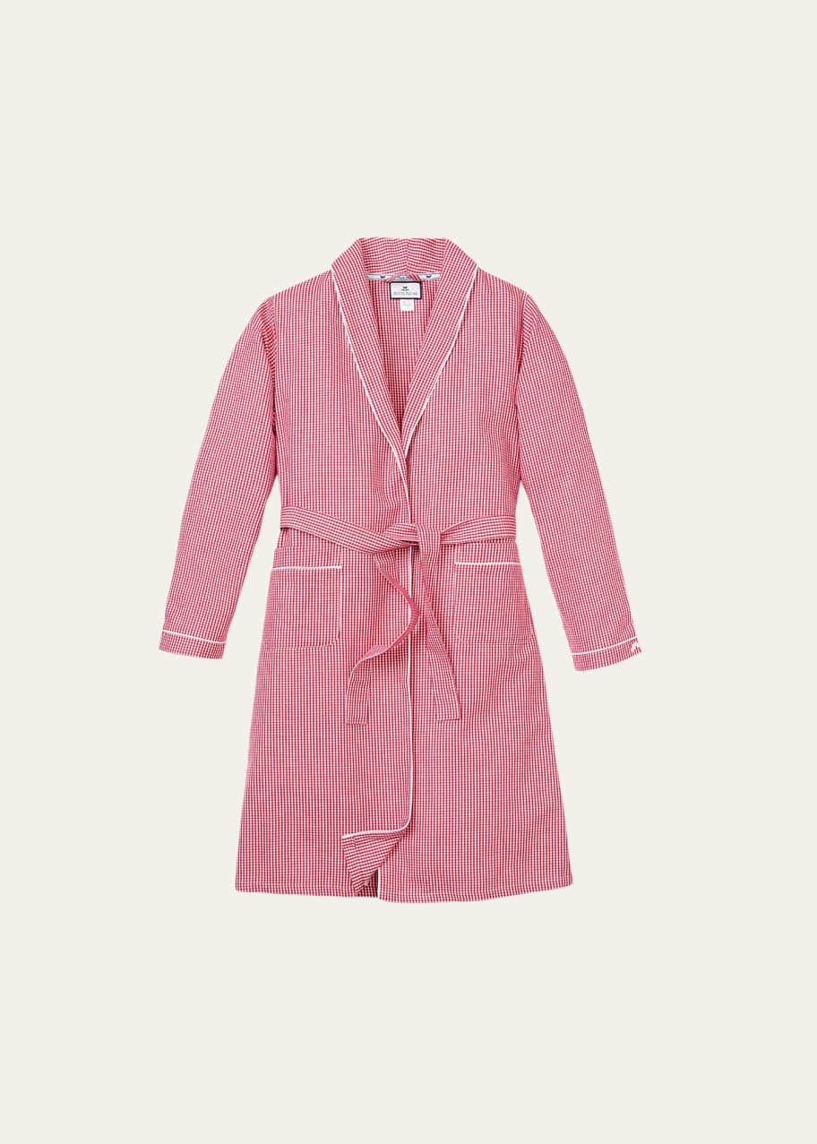 Image 1 of 1: Mini Gingham Robe, Size 2-14