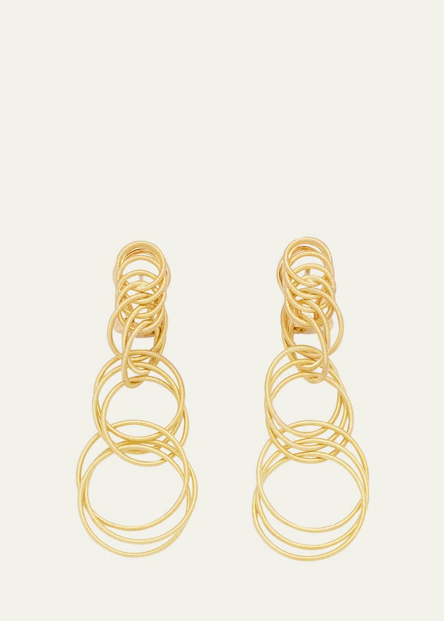 Image 1 of 1: Hawaii Yellow Gold Drop Pendant Earrings