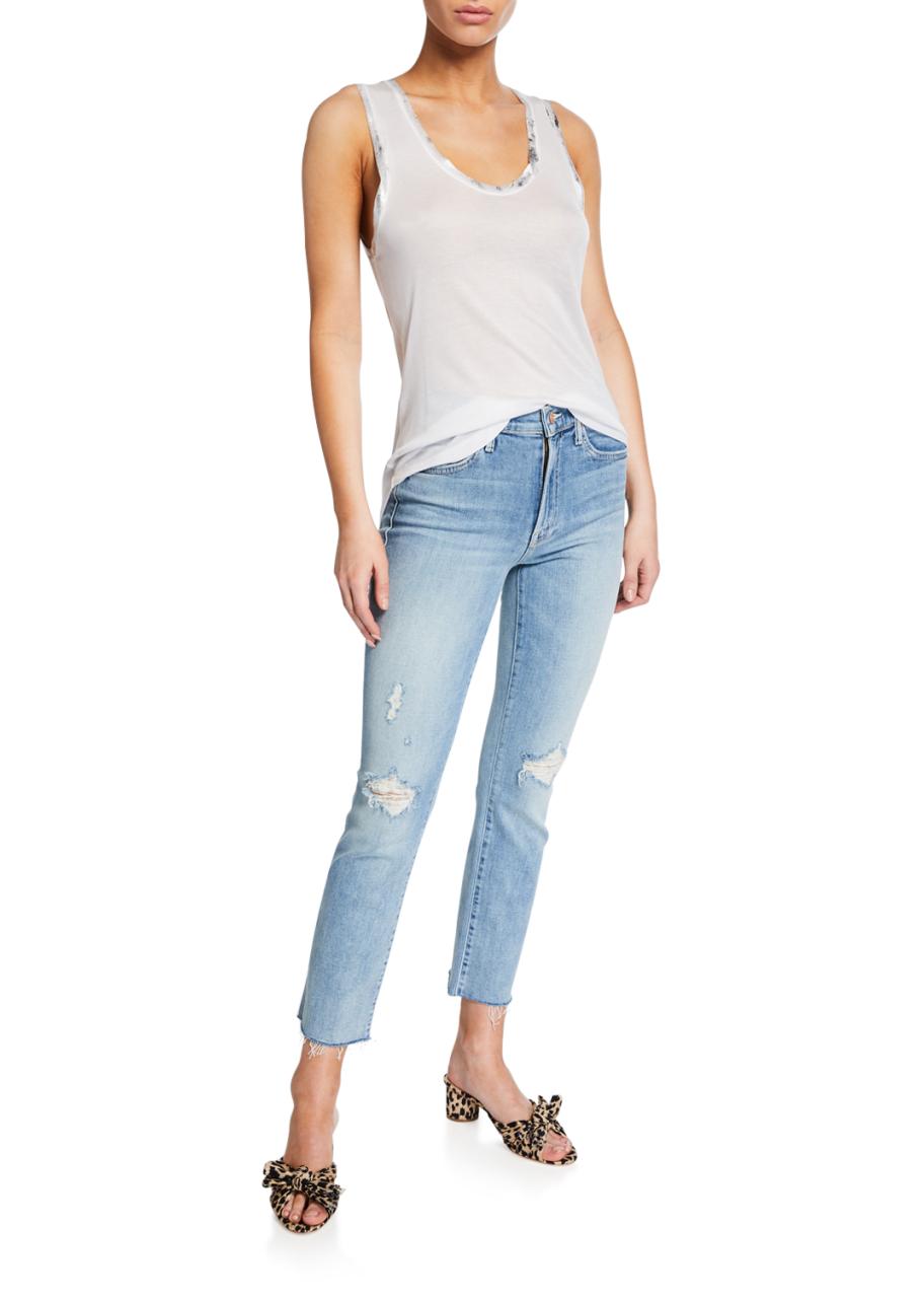 MOTHER The Rascal Ankle Snippet Skinny Jeans - Bergdorf Goodman