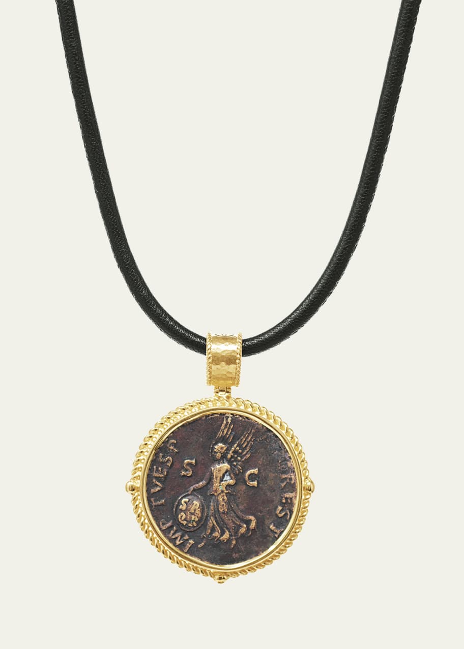 Image 1 of 1: Authentic Victoria Coin Pendant in 18k Gold