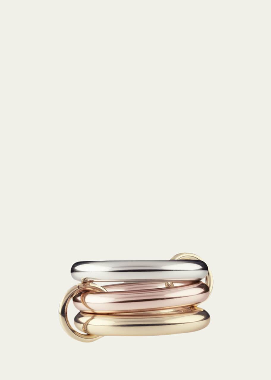 Image 1 of 1: 18k Bicolor 3-Link Ring