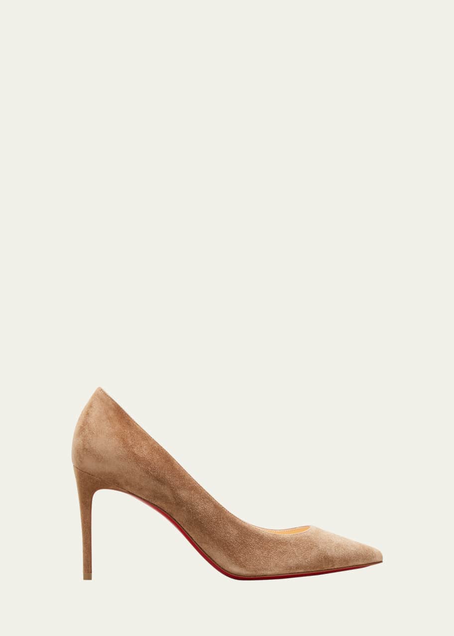 Christian Louboutin Kate 85mm Suede Red Sole Pumps - Bergdorf Goodman