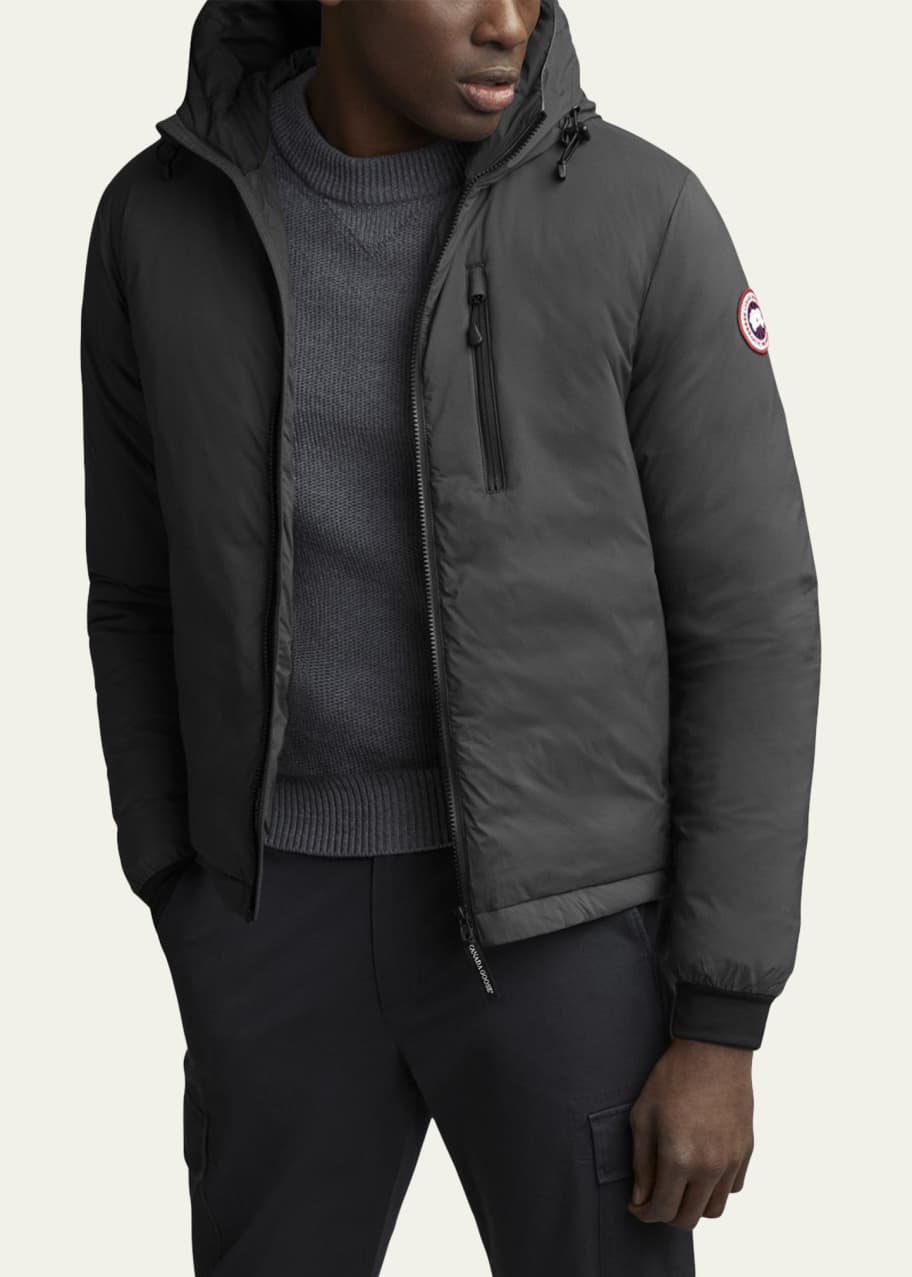 Canada Goose Men s Lodge Zip Front Hoodie Puffer Coat Bergdorf Goodman