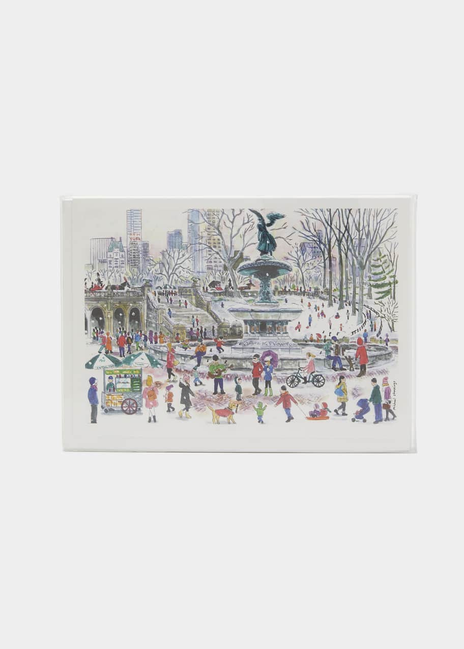 Michael Storrings Bethesda Fountain Central Park Print Boxed Cards