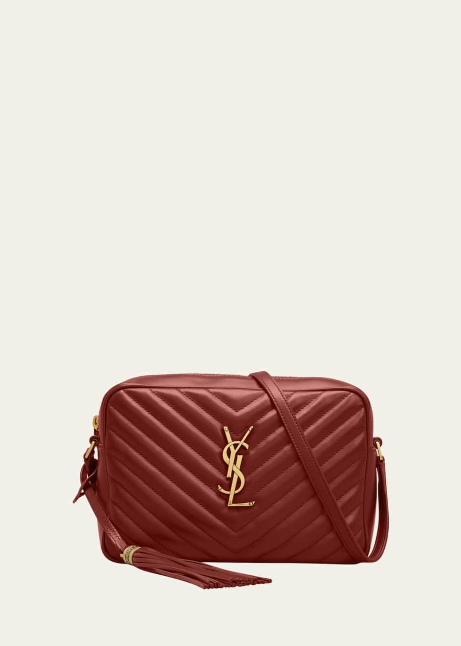 Saint Laurent Lou Medium Camera Monogram YSL Calf Crossbody Bag
