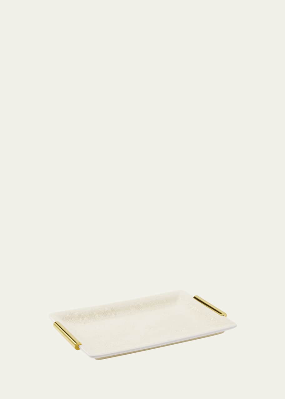 Image 1 of 1: Faux Shagreen Small Vanity Tray