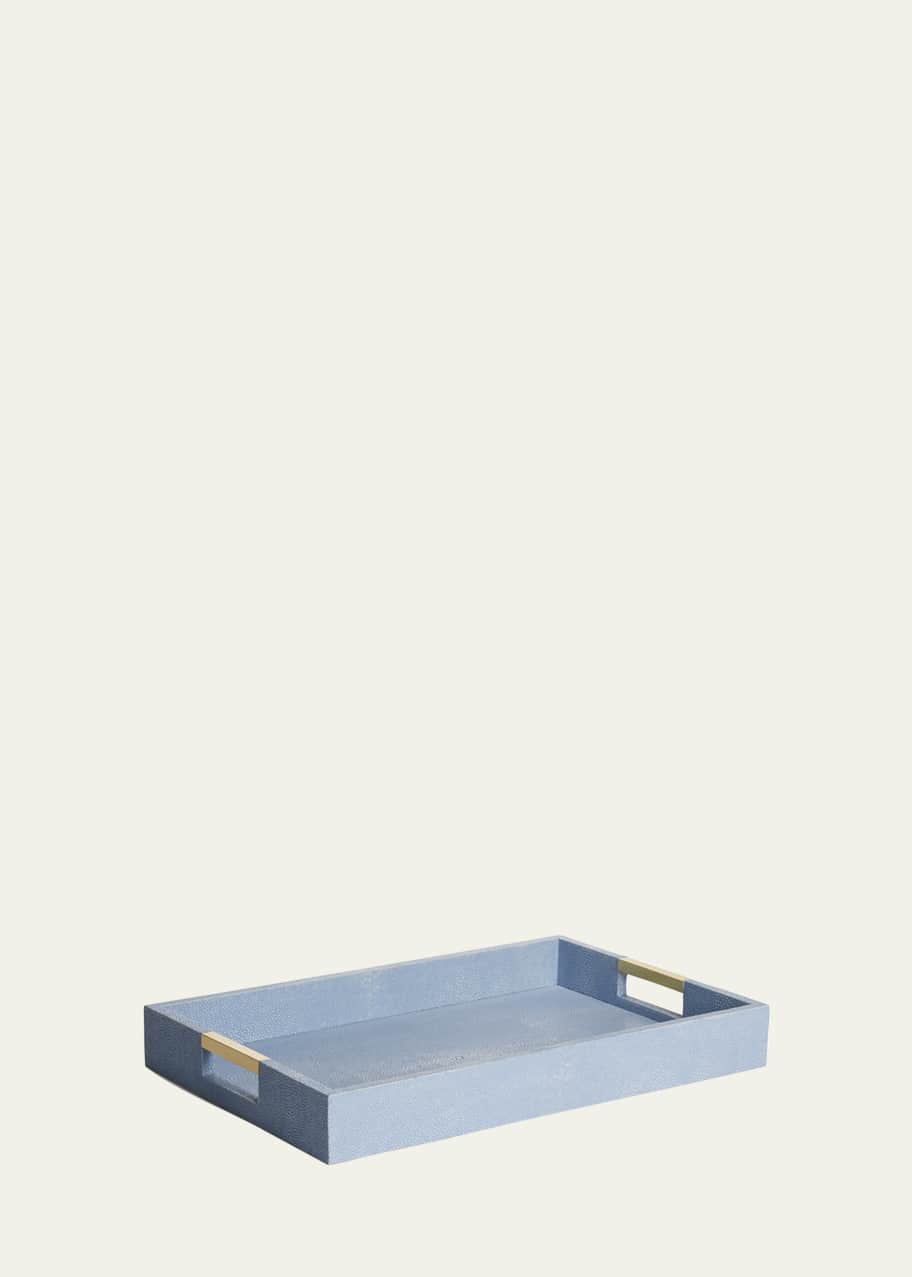 Image 1 of 1: Modern Faux Shagreen Desk Tray