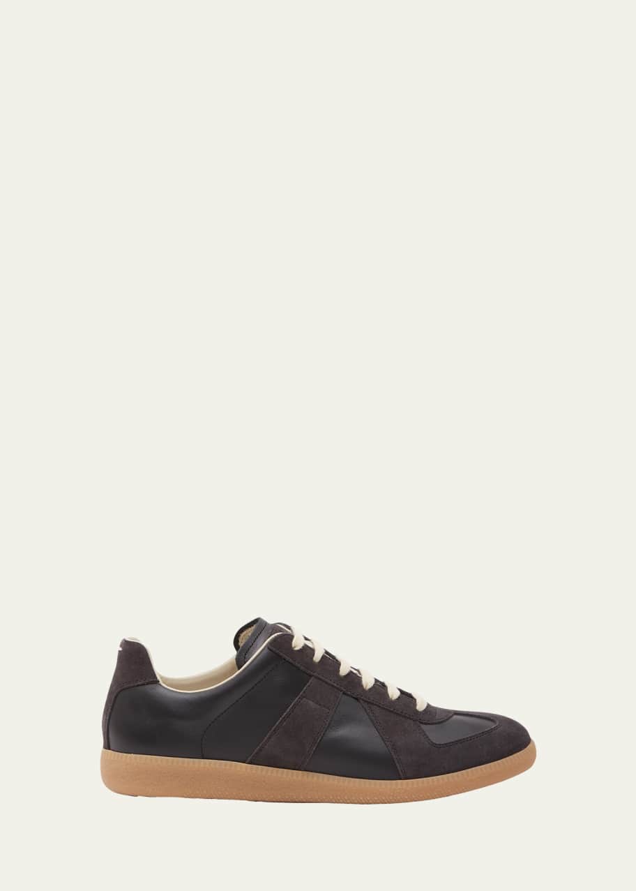 Image 1 of 1: Replica Suede & Leather Sneakers