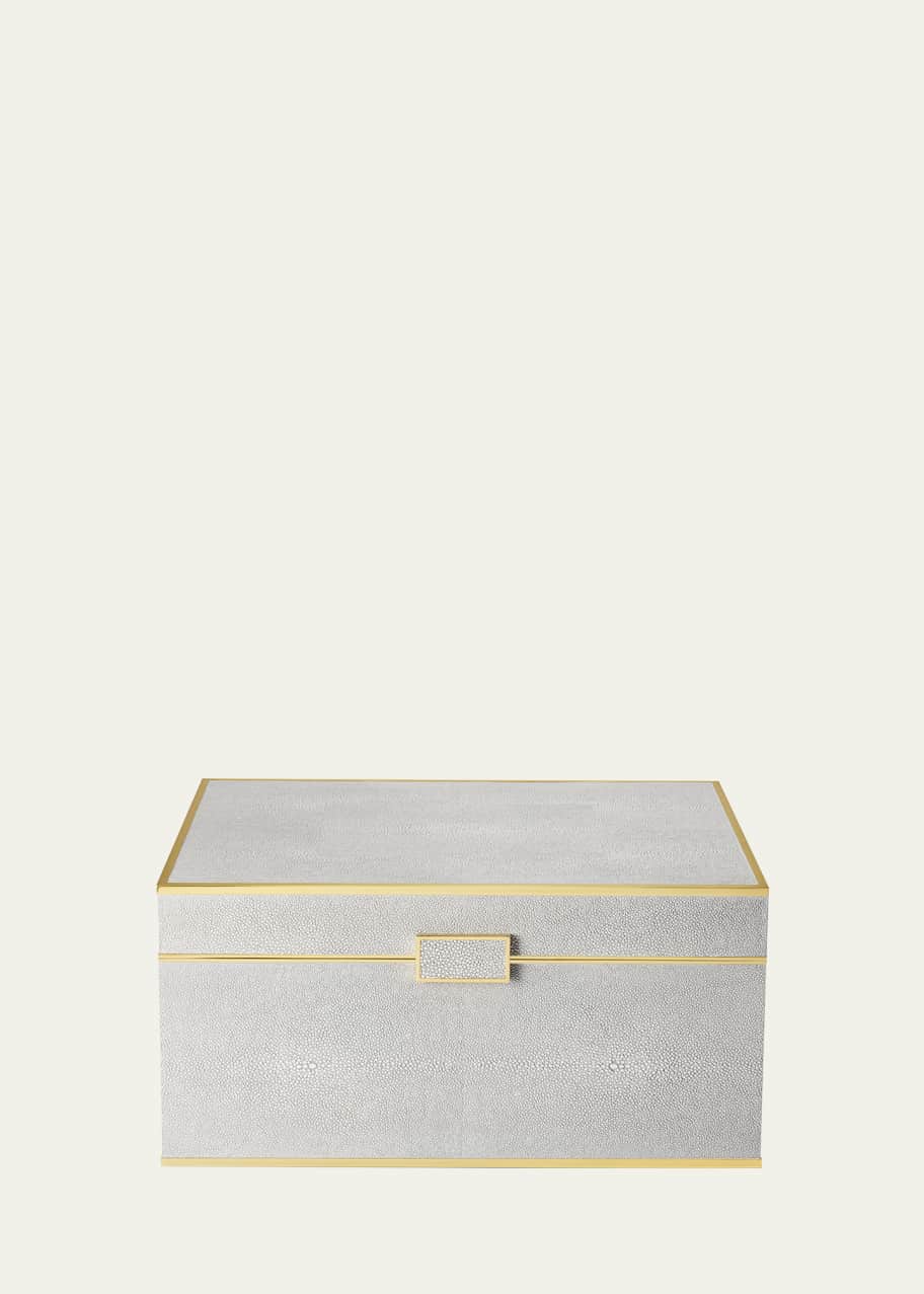Image 1 of 1: Luxe Shagreen Jewelry Box