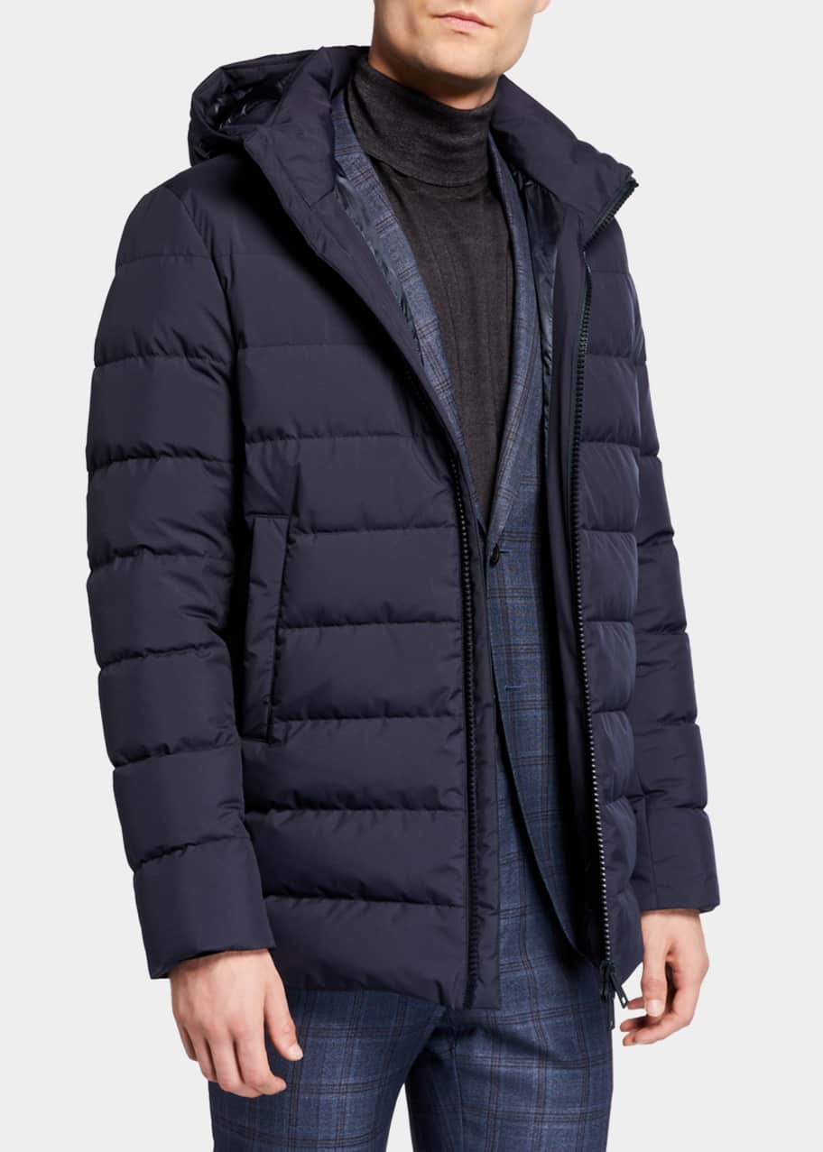 Herno Men s Wind Resistant Puffer Coat Bergdorf Goodman