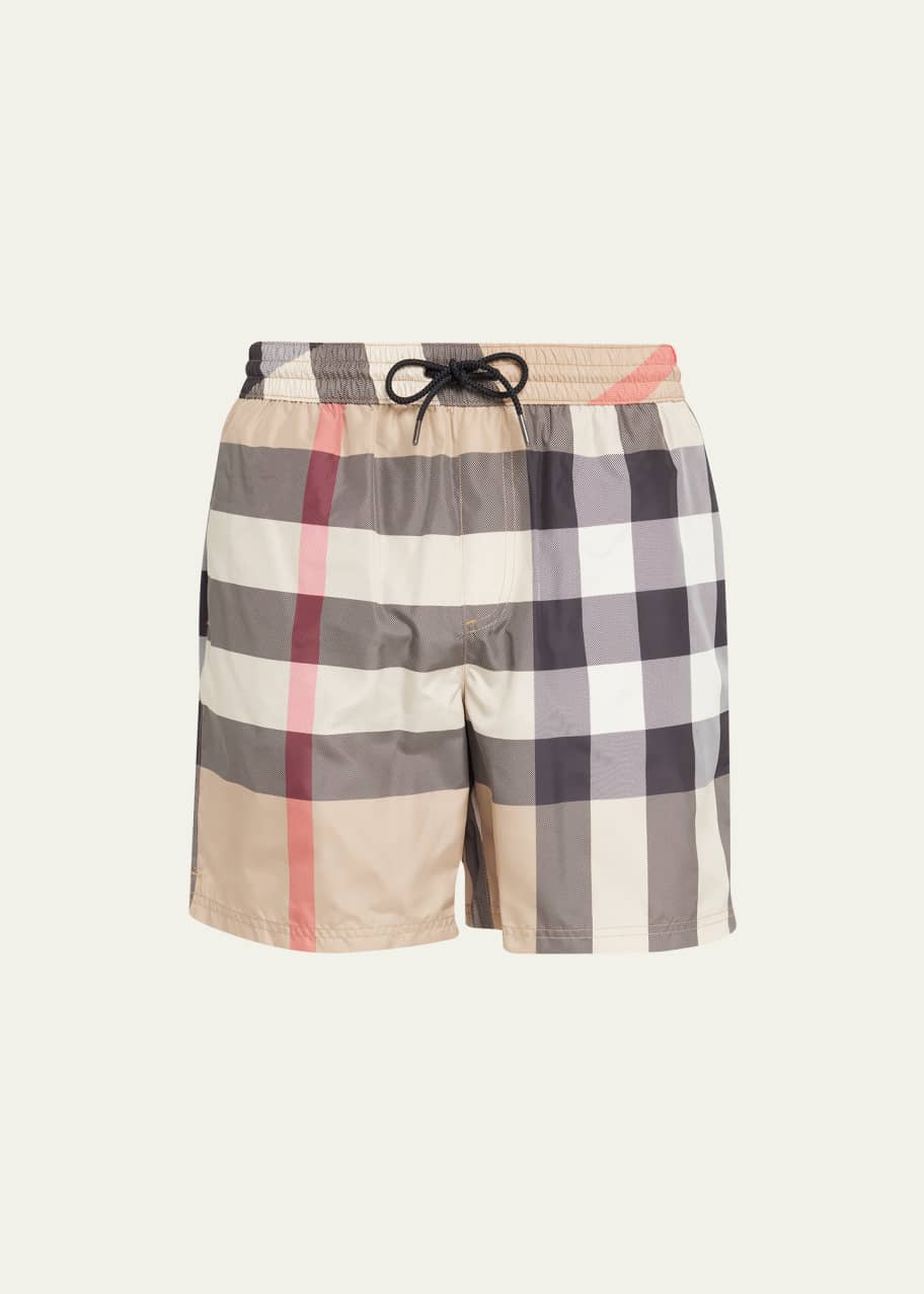 Burberry Men s Guildes Vintage Check Swim Shorts Bergdorf Goodman