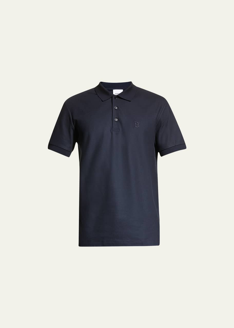 Burberry Men's Eddie Pique Polo Shirt, Navy