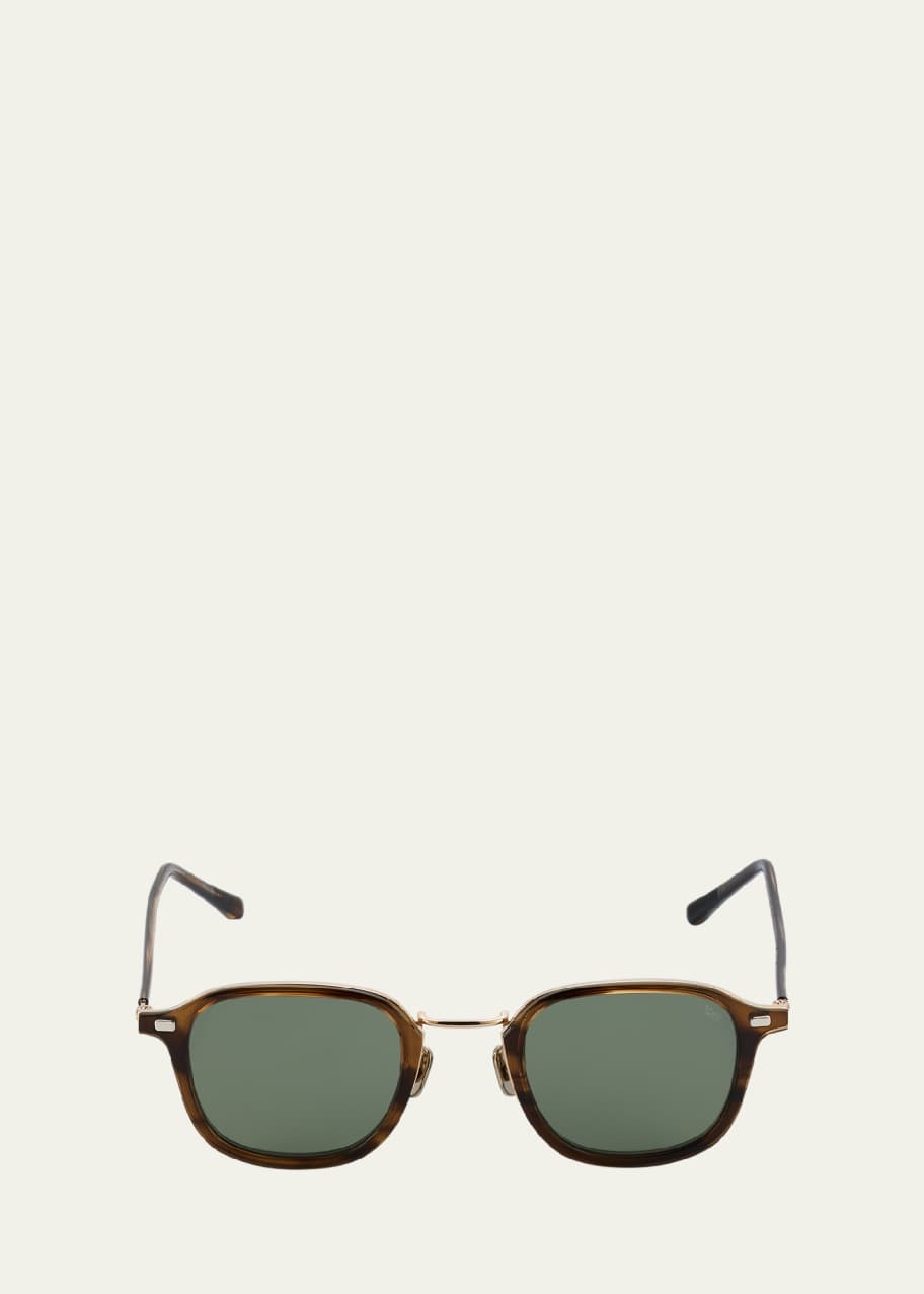 Men's 779 Titanium and Acetate Square Sunglasses
