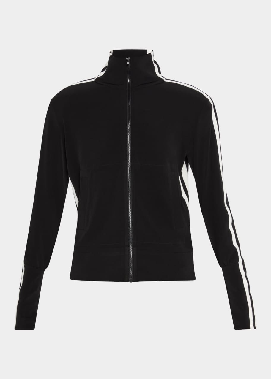 Norma kamali side stripe turtle jacket store