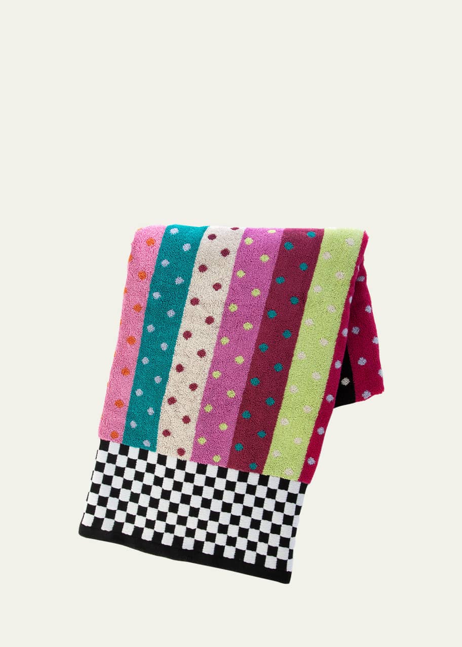 Image 1 of 1: Ribbon & Dot Bath Towel
