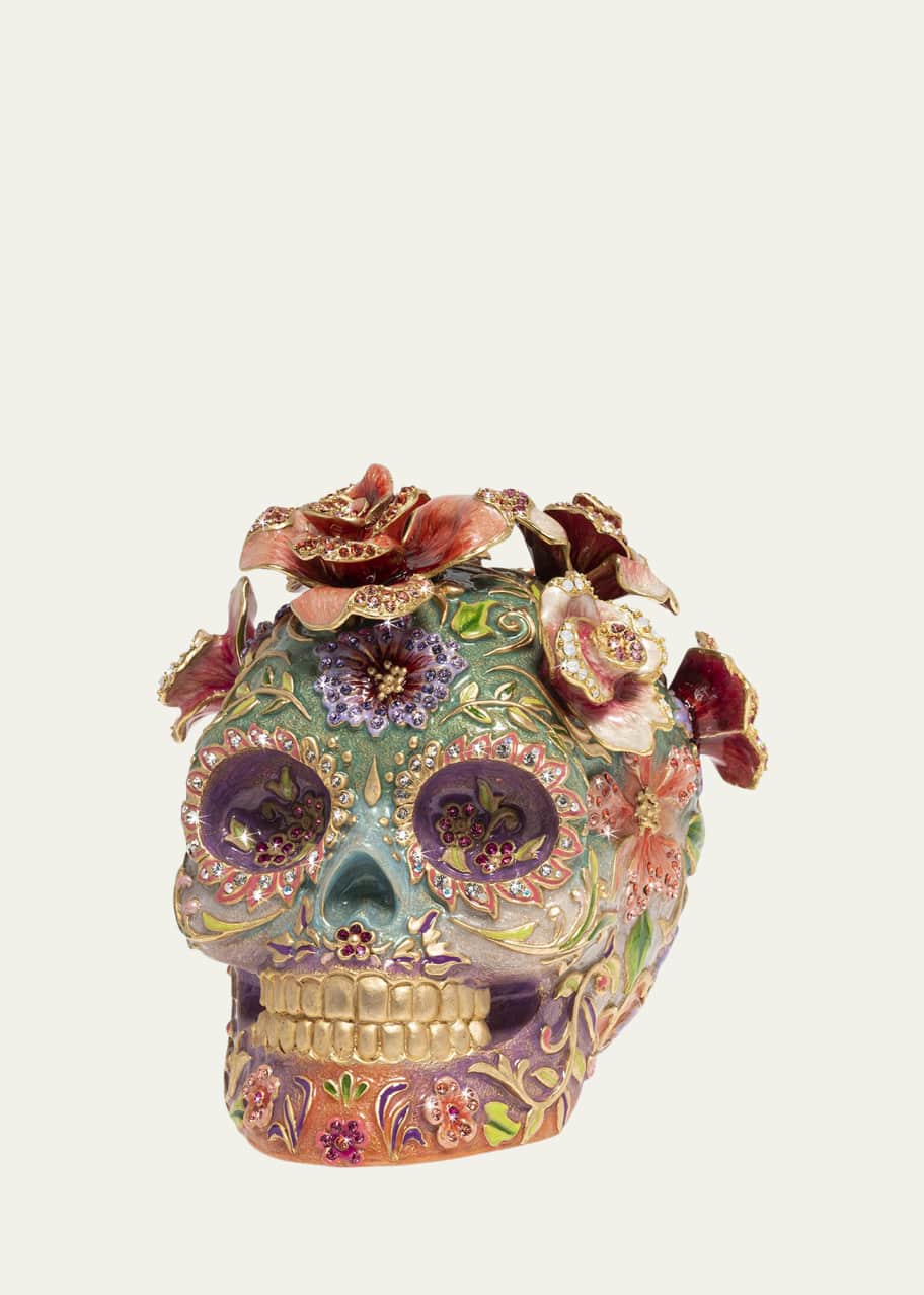 Image 1 of 1: Catrina Skull with Roses