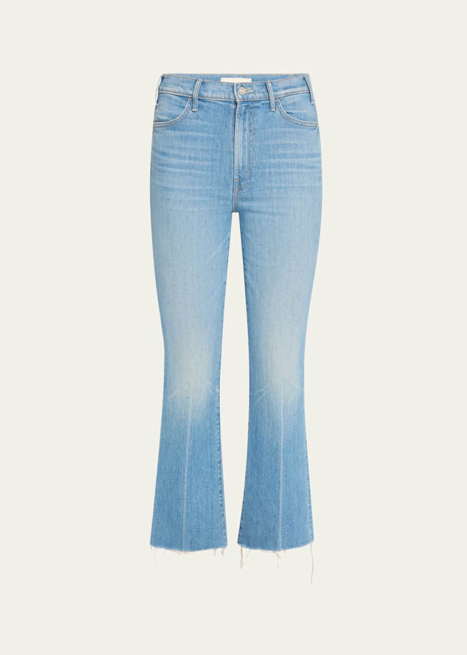 Image 1 of 1: The Hustler Ankle Fray Straight-Leg Jeans