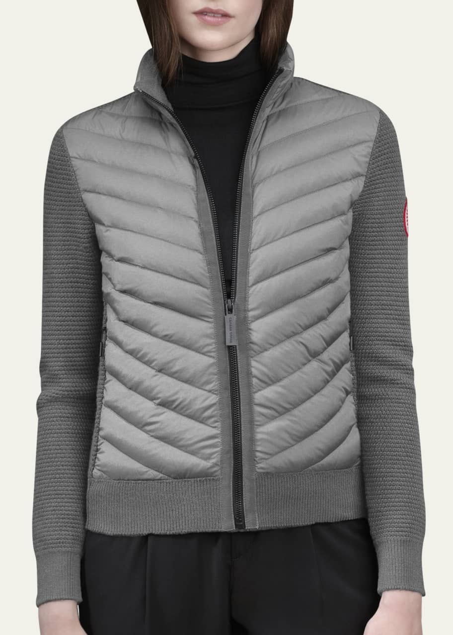 Hybridge Knit Puffer Front Jacket