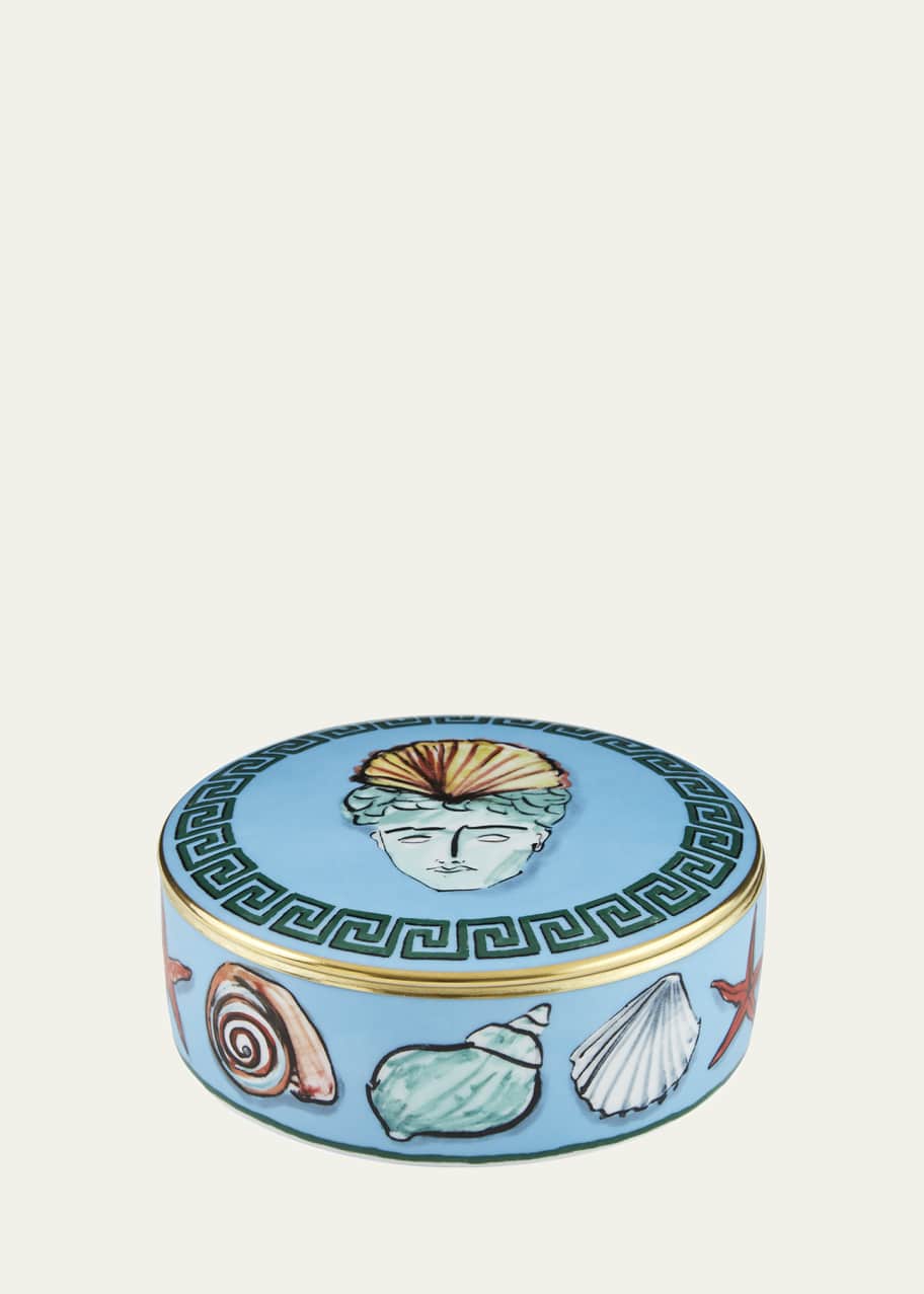 Image 1 of 1: Il Viaggio di Nettuno Round Box, Blue
