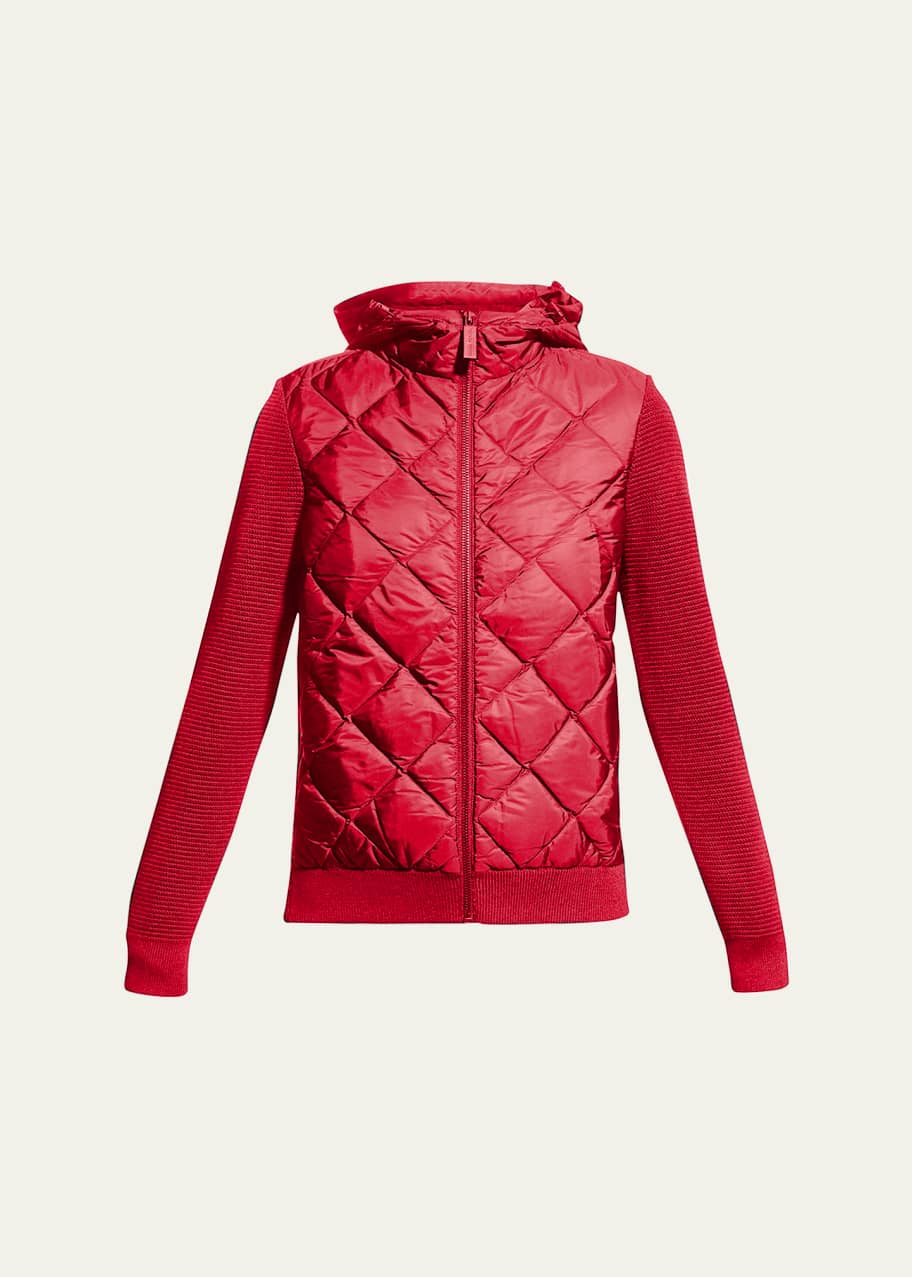 Canada goose hybridge quilted knit hoody top