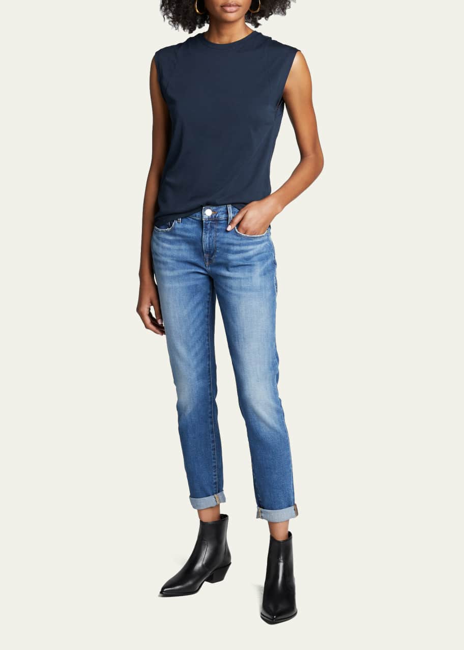 FRAME Le Mid Rise Muscle Tee - Bergdorf Goodman