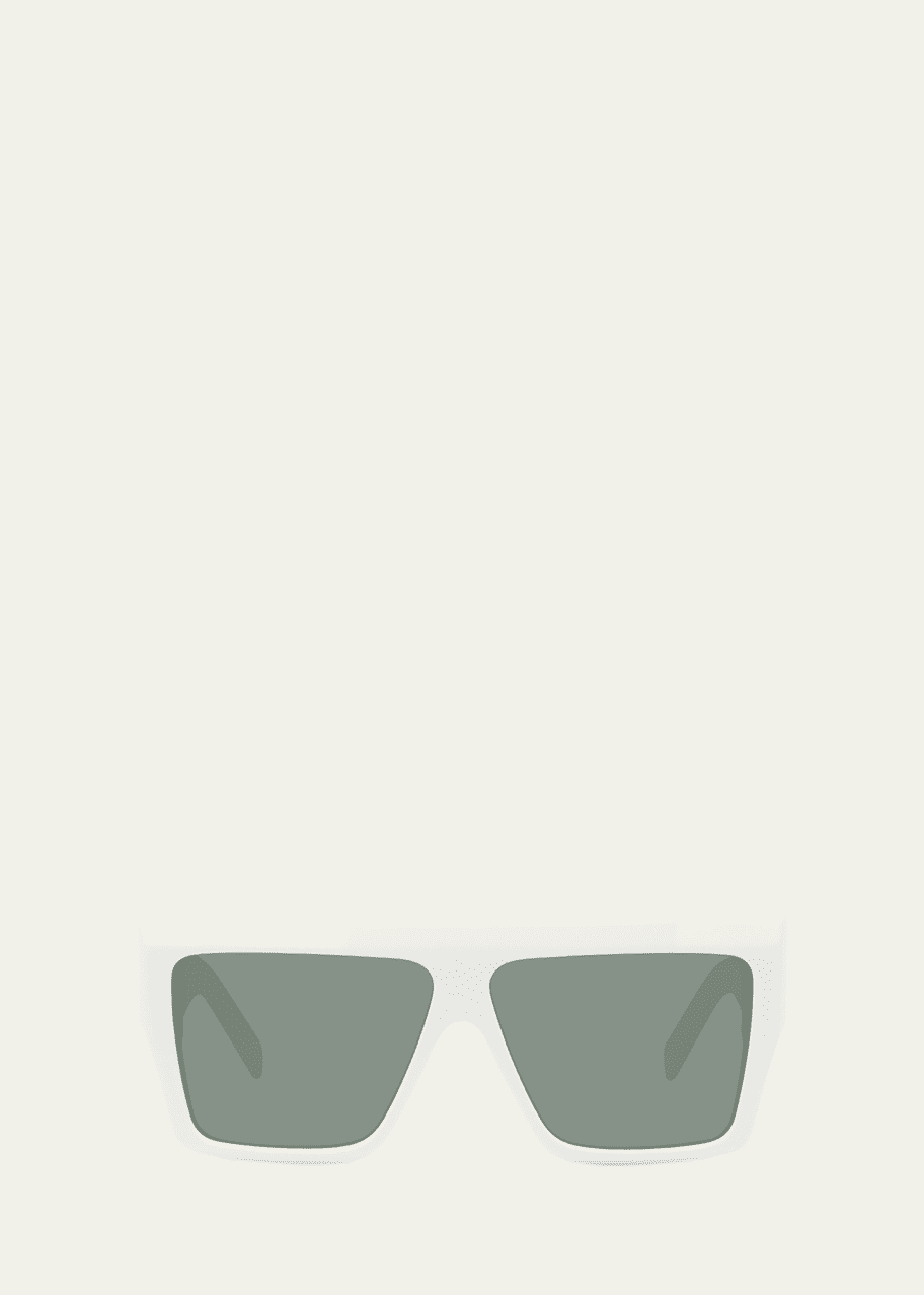 Image 1 of 1: Chunky Rectangle Acetate Sunglasses