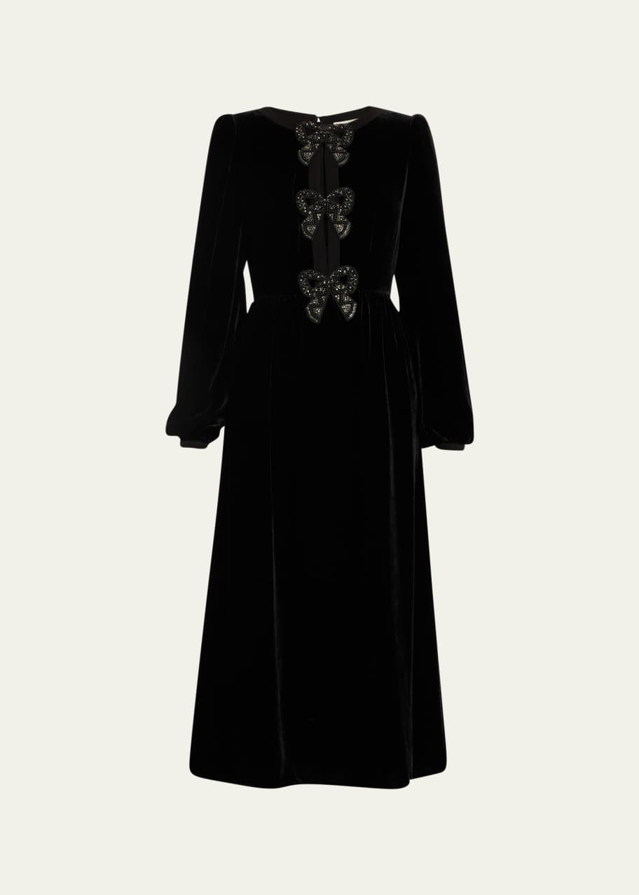 saloni velvet dress London SALONI London - Fleur Velvet