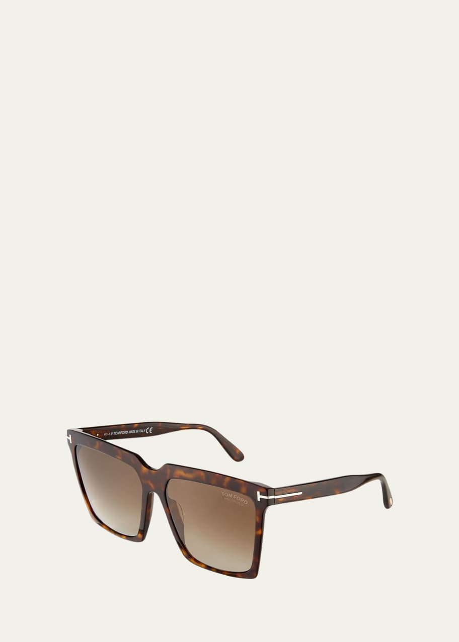 Image 1 of 1: Sabrina Square Acetate Sunglasses