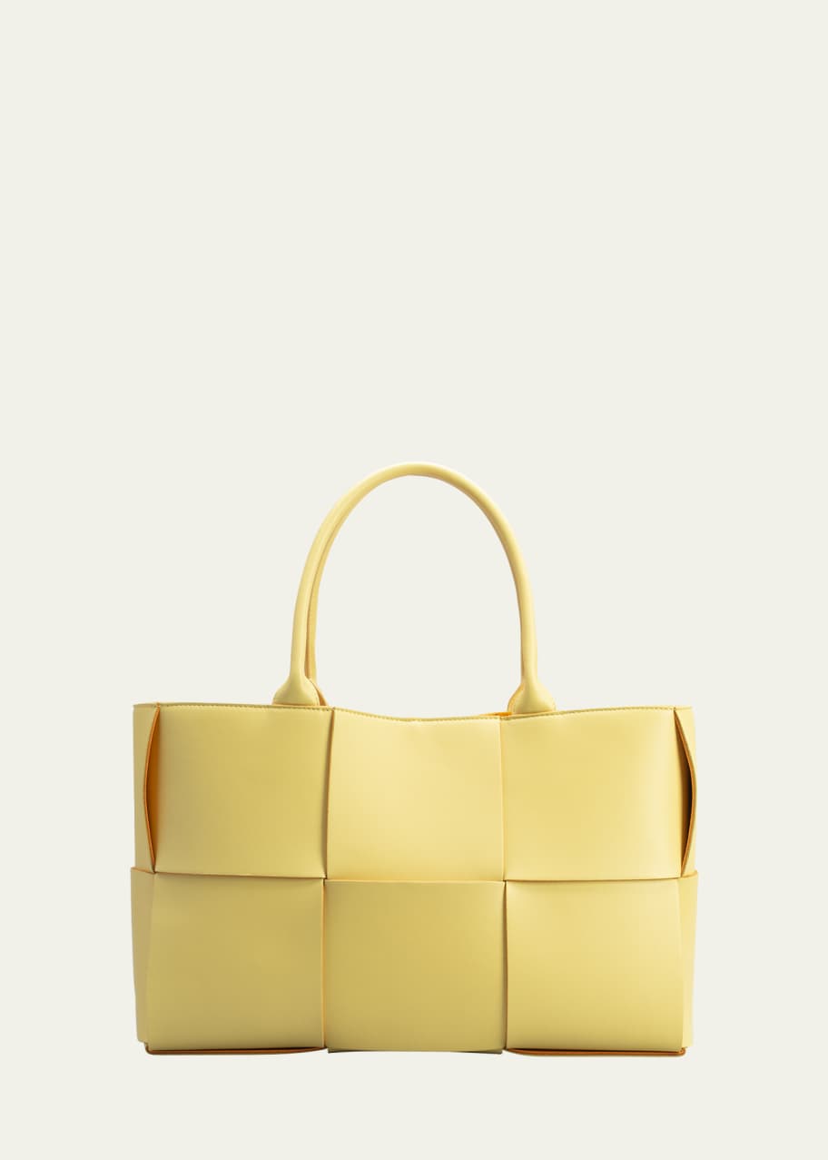 Bottega veneta arco woven east west tote bag clearance