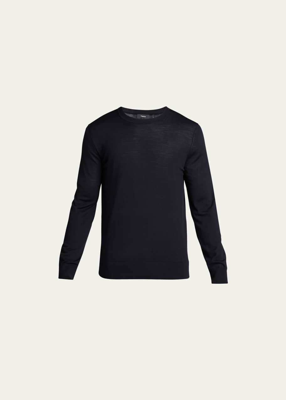 Theory Men's Regal Wool Crewneck Sweater - Bergdorf Goodman