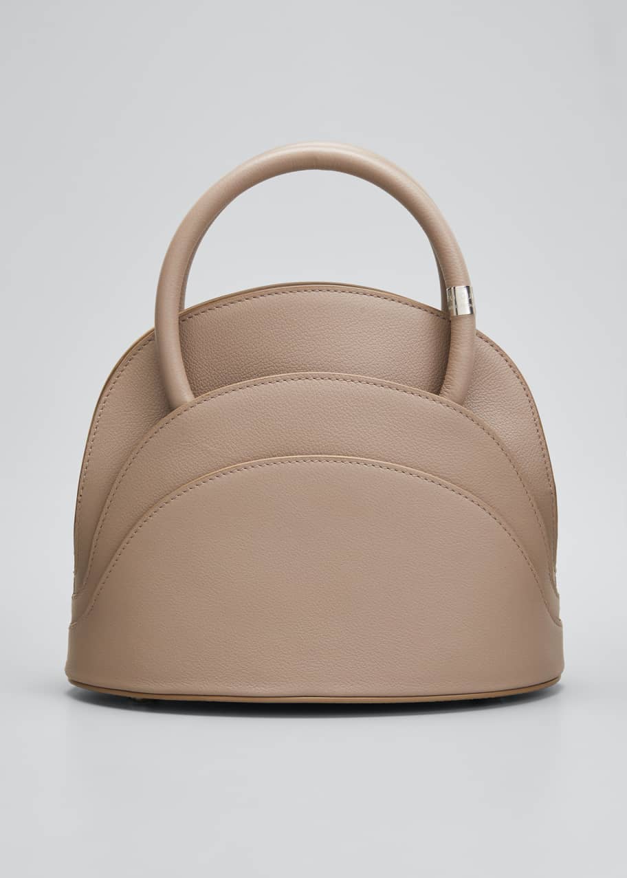 Image 1 of 1: Millefoglie M Mini Leather Top-Handle Bag