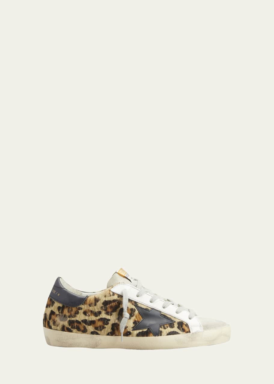 Golden Goose Superstar Leopard Calf Hair Sneakers Bergdorf Goodman