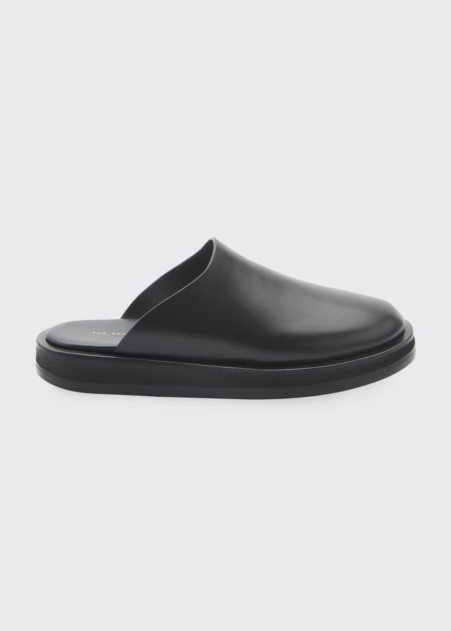 the row sabot smooth calfskin mules