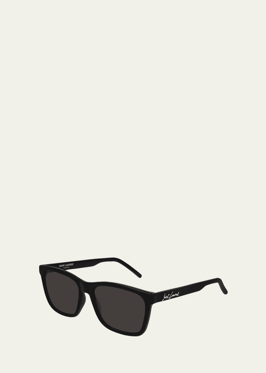Image 1 of 1: Men's Square Solid Injection Sunglasses