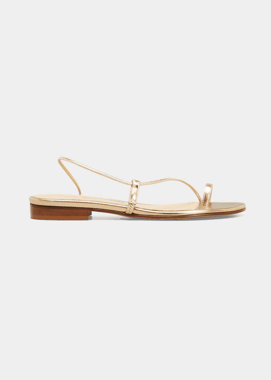 Emme Parsons Susan Toe-Ring Leather Slide Sandals - Bergdorf Goodman