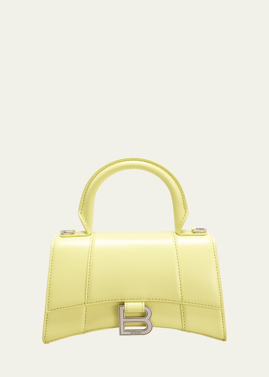 Image 1 of 1: Hour XS Shiny Calf Top-Handle Bag