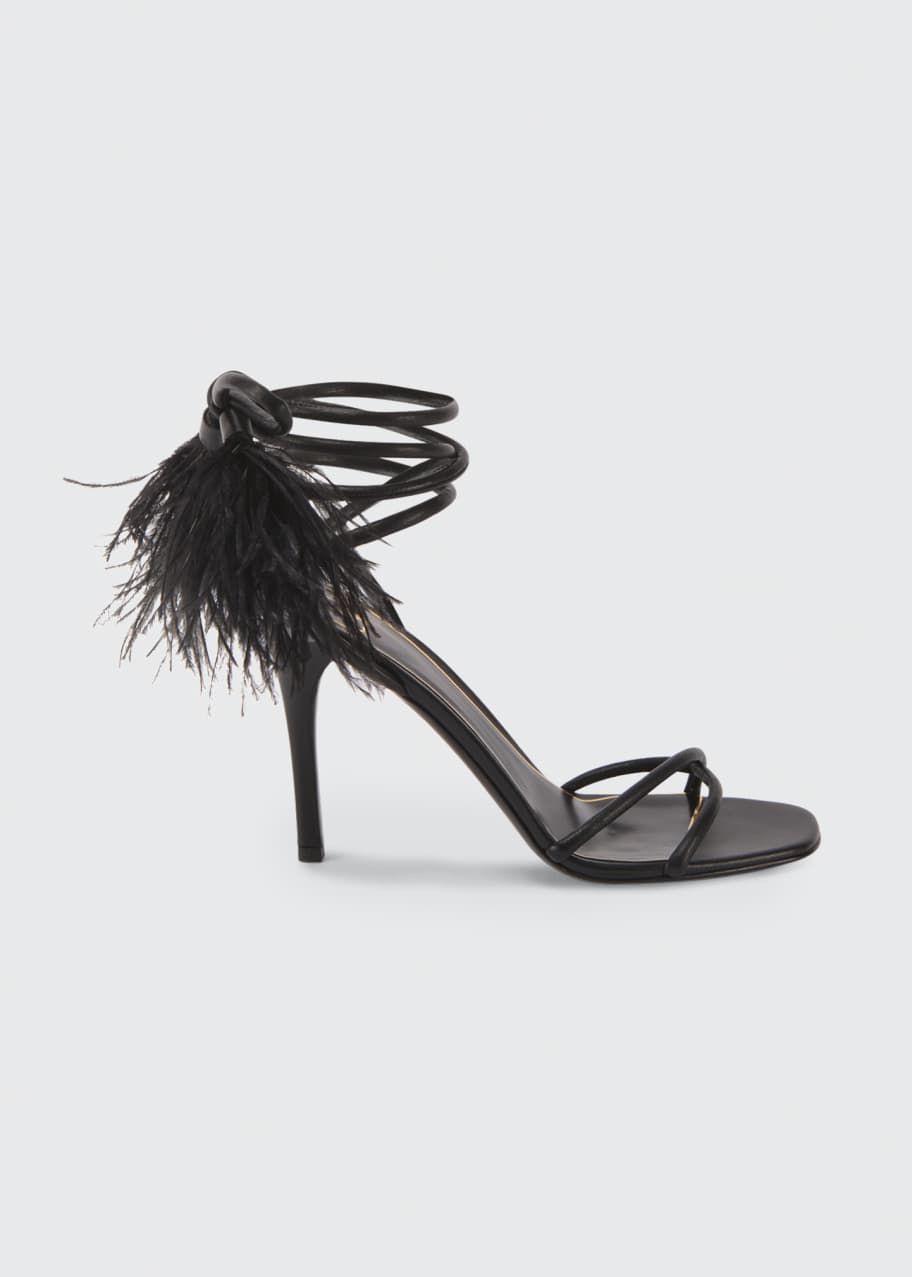 Valentino feather sandals best sale