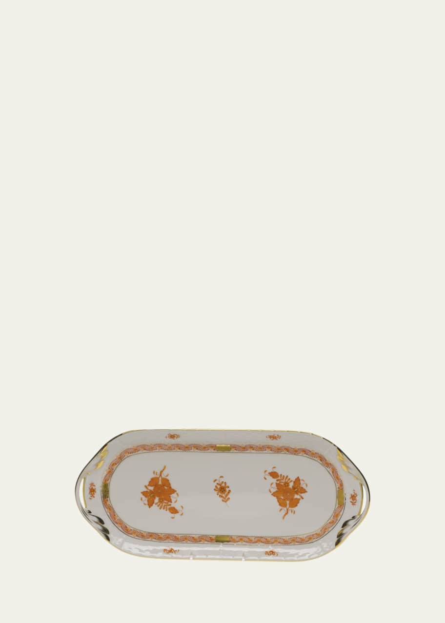 Image 1 of 1: Chinese Boutique Rust Sandwich Tray