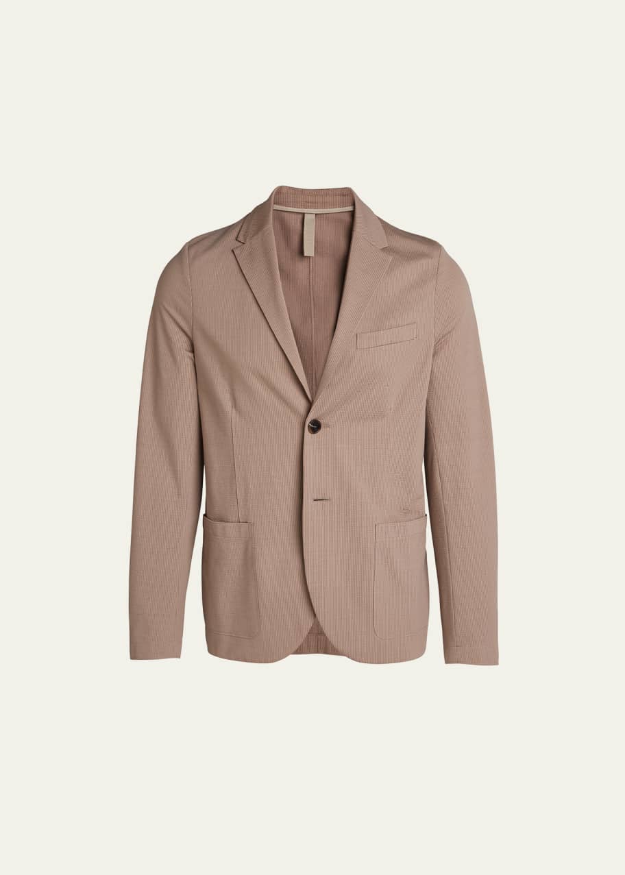 Image 1 of 1: Men's CoolMax Seersucker Two-Button Jacket