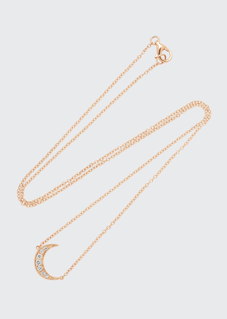 Image 1 of 1: 18k Mini Crescent Necklace