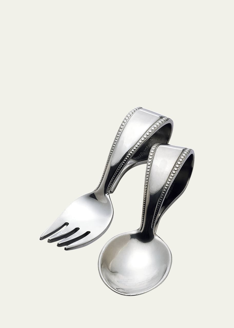 Image 1 of 1: Baby Beads Two-Piece Utensil Set
