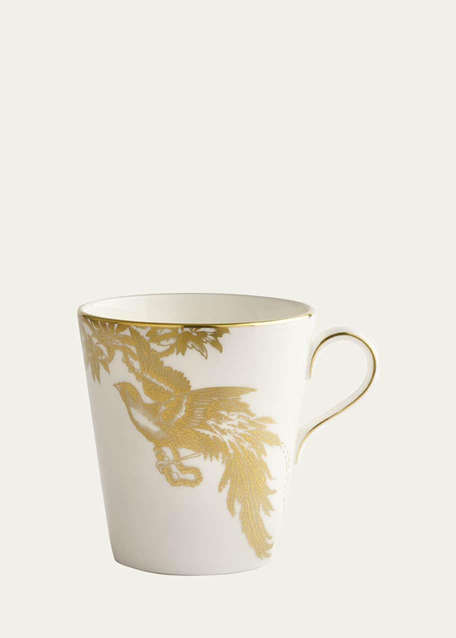 Image 1 of 1: Aves Gold Motif Beaker Mug