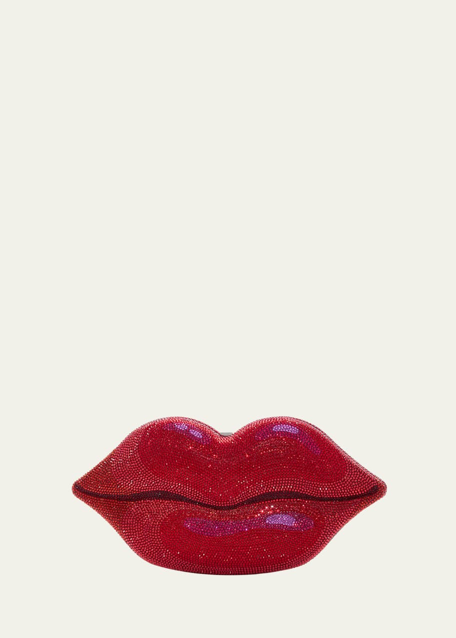 Image 1 of 1: Hot Lips Crystal Clutch Bag
