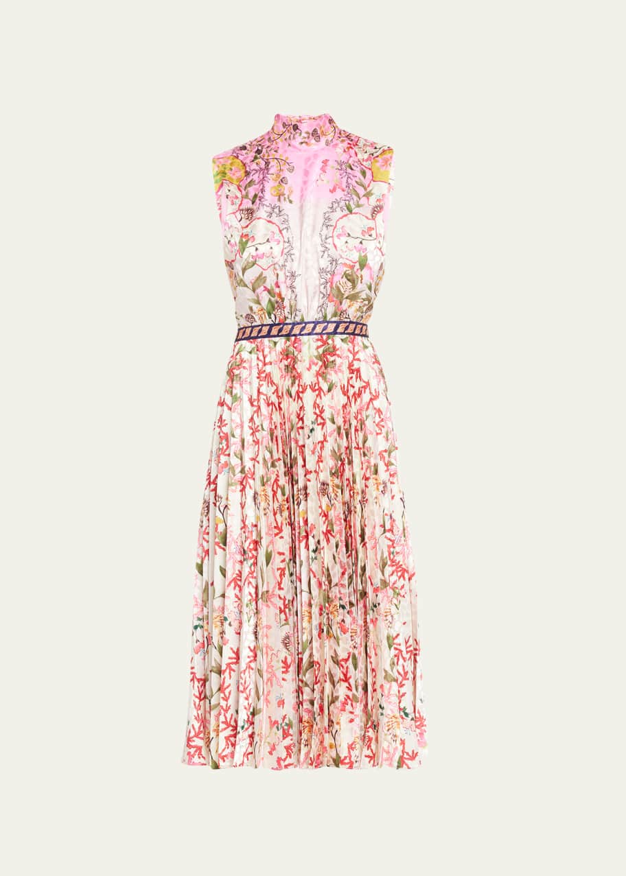 knee length dresses for ladies Fleur Dress in Jungle – SALONI