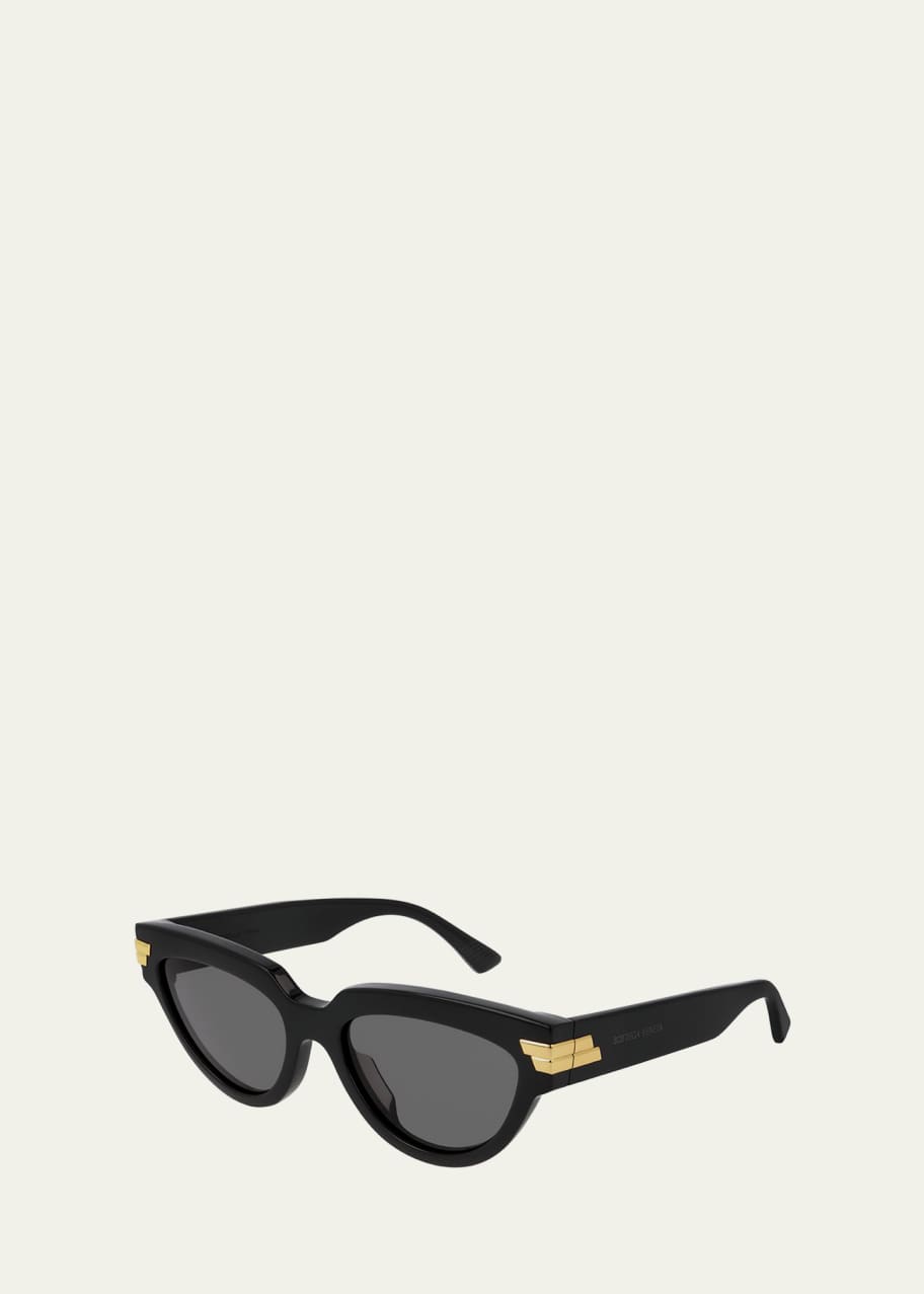 Bottega Veneta Round Acetate Sunglasses - Bergdorf Goodman