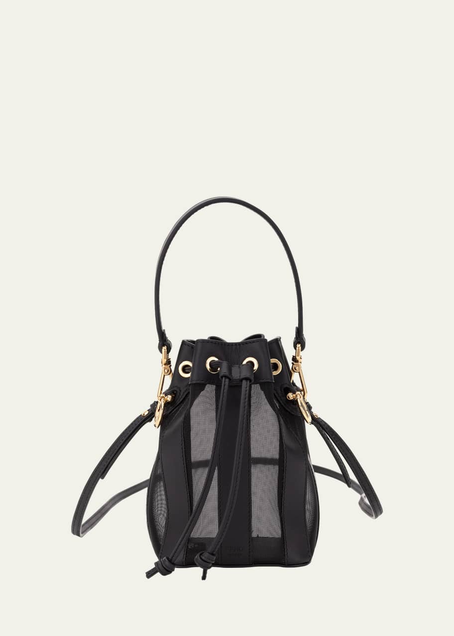 Fendi mon tresor sales mini leather bucket bag