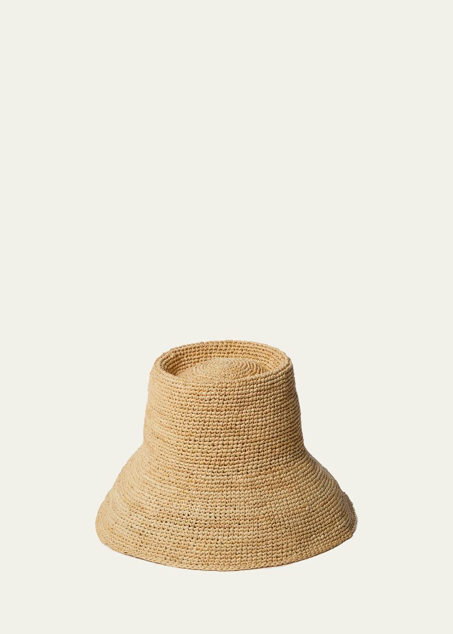 Bergdorf Goodman straw hat Bergdorf Goodman Vintage 30s 40s Straw Hat Chas A Stevens  main image 3
