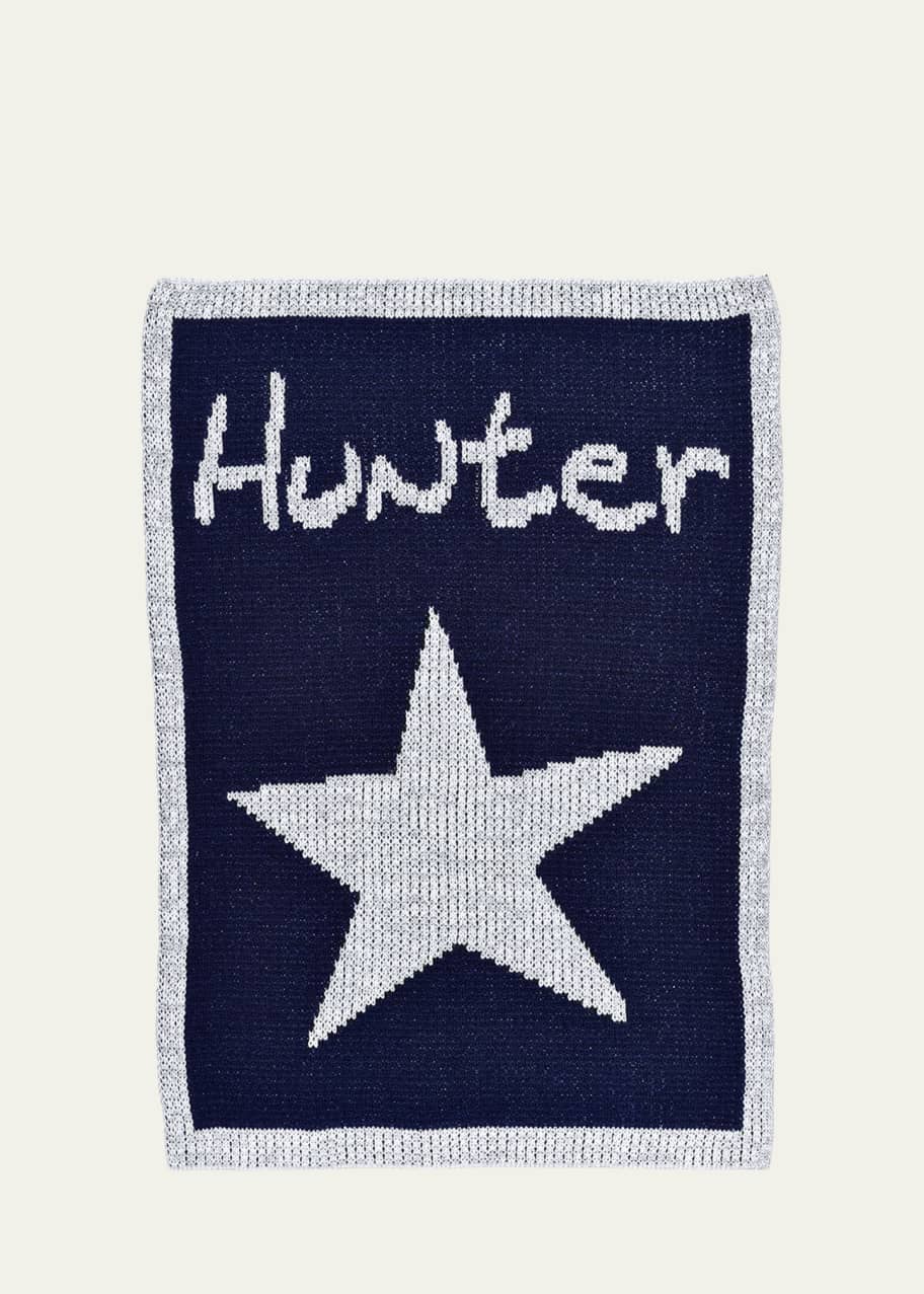 Image 1 of 1: Single Star Metallic Stroller Blanket, Personalized